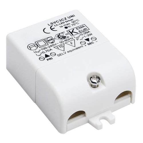 Sterownik LED, 3VA, 700mA, z odciążnikiem SLV 464200