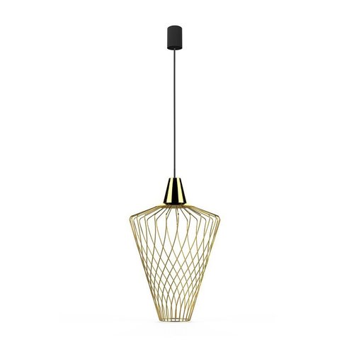 Lampa wisząca WAVE GOLD L E27 mosiądz, czarny Nowodvorski 8857 (uszkodzone opakowanie)