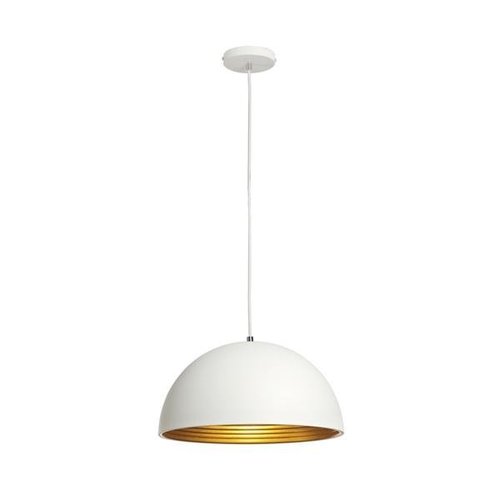 Lampa wisząca FORCHINI M PD-2 40cm biały/złoty, E27 SLV 155911