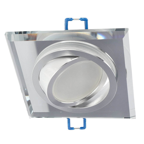 Punktowa oprawa sufitowa wpuszczana CRYSTAL R Silver IP20 kwadratowa szkło srebrna EDO777404 <span class="keyword" >EDO Solutions</span>