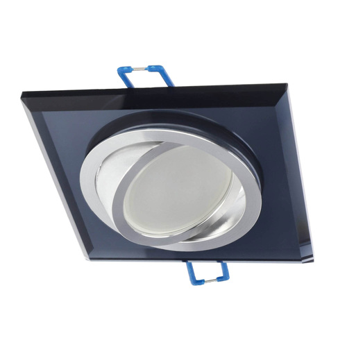 Punktowa oprawa sufitowa wpuszczana CRYSTAL R Black IP20 kwadratowa szkło czarna EDO777405 <span class="keyword" >EDO Solutions</span>