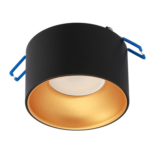 Oprawa sufitowa wpuszczana ZAMA Black Gold S IP20, okrągła czarna, środek złoty EDO777452 <span class="keyword" >EDO Solutions</span>
