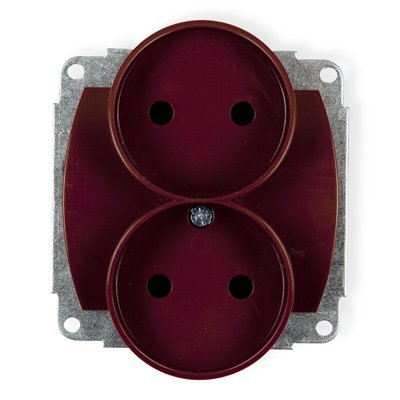 Mechanizm gniazda podwójnego do ramki bez uziemienia 2x2P, Karlik Trend, 4GPR-2p