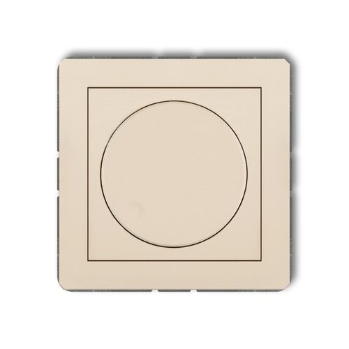 Mechanizm <span class="keyword" >regulator</span>a oświetlenia przyciskowoobrotowego do lamp LED beżowy Karlik Deco 1DRO-2