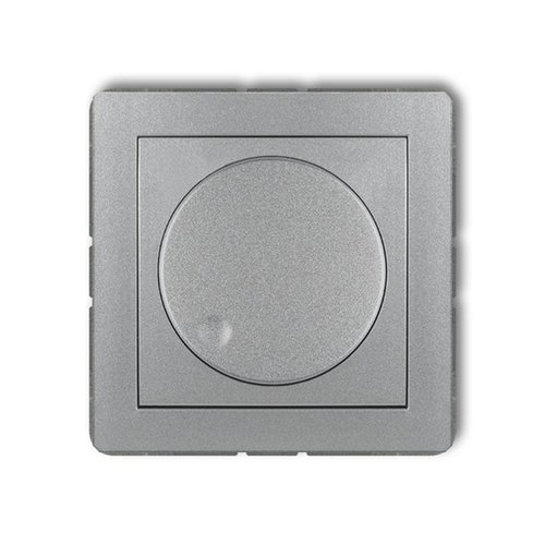 Mechanizm <span class="keyword" >regulator</span>a oświetlenia przyciskowoobrotowego do lamp LED srebrny metalik Karlik Deco 7DRO-2