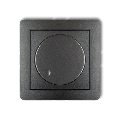 Mechanizm <span class="keyword" >regulator</span>a oświetlenia przyciskowoobrotowego do lamp LED grafitowy Karlik Deco 11DRO-2