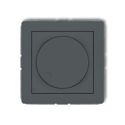 Mechanizm <span class="keyword" >regulator</span>a oświetlenia przyciskowoobrotowego do lamp LED grafitowy mat Karlik Deco 28DRO-2