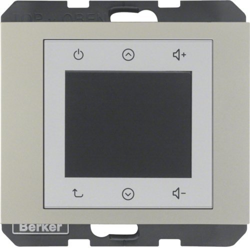 K. Radio Touch, aluminium Berker