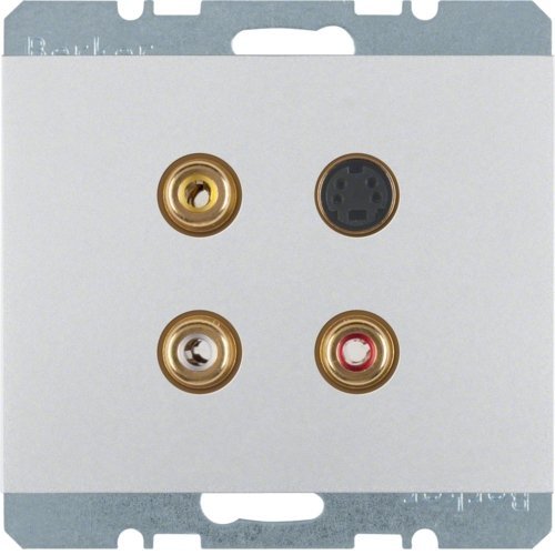 K.5 Gniazdo 3xCinch/S-Video, alu Berker 3315327003