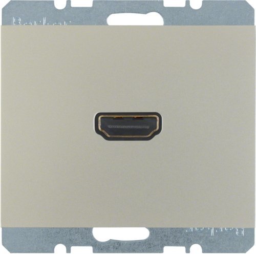 K.5 Gniazdo HDMI z przyłączem 90°, stal szlachetna, lakierowany Berker 3315437004