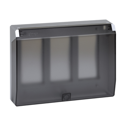 Ramka obudowy S500 z pokrywą 3-modułowa, 6x K45; aluminium Simon Connect