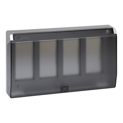 Ramka obudowy S500 z pokrywą 4-modułowa, 8x K45; aluminium Simon Connect
