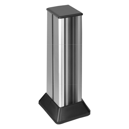 Minikolumna 2-stronna, wys. 316mm, 2x2-modułowa, 8x K45; aluminium Simon Connect