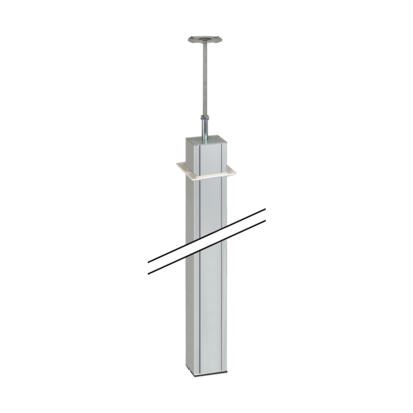 Kolumna 1-stronna, wys.3m, 70x60mm; aluminium Simon Connect