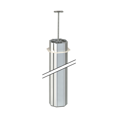 Kolumna 4-stronna, wys 3m, 125x130mm; aluminium Simon Connect