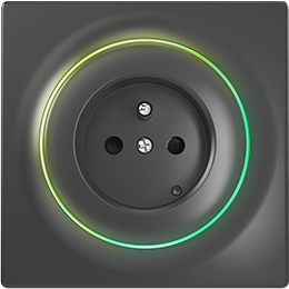 Inteligentne gniazdko Walli typ E antracyt FIBARO FGWOE-011-8