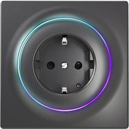 Inteligentne gniazdko Walli Outlet typ F antracyt FGWOF-011-8 Fibaro