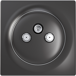 Gniazdko elektryczne Walli N TV-SAT Outlet antracyt FGWTFEU-021 Fibaro