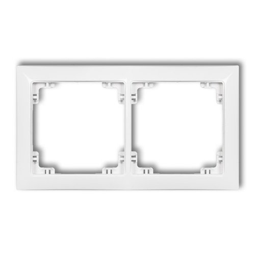 Ramka uniwersalna podwójna DECO Soft, biały Karlik DRSO-2