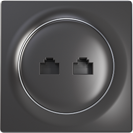 Gniazdko RJ45 Walli N Ethernet Outlet antracyt FGWEEU-021-8 Fibaro