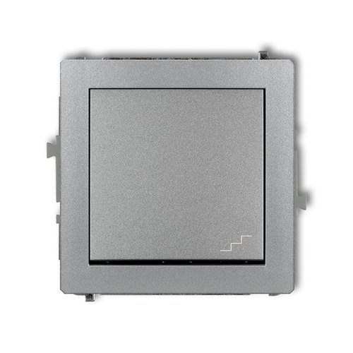 Mechanizm <span class="keyword" >łącznik</span>a schodowego srebrny metalik Karlik Deco 7DWP-3