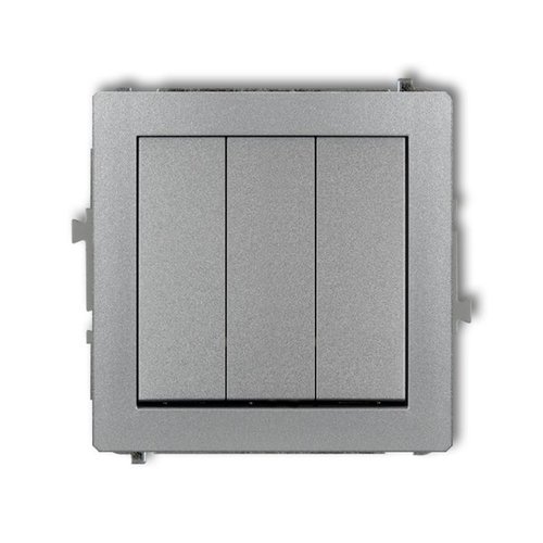 Mechanizm łącznika potrójnego srebrny metalik Karlik Deco 7DWP-7