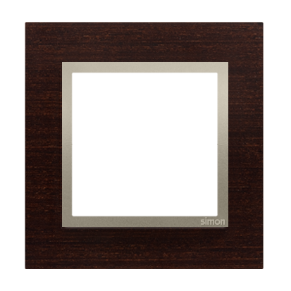 Simon 54 Premium Złote Wenge - drewno Ramka 1-krotna Nature DRN1/85