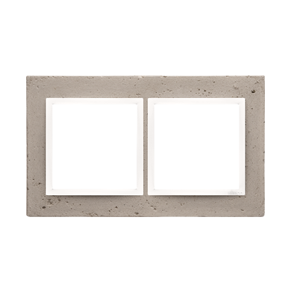Simon 54 Premium Al Betone - beton Ramka 2-krotna Nature DRN2/91