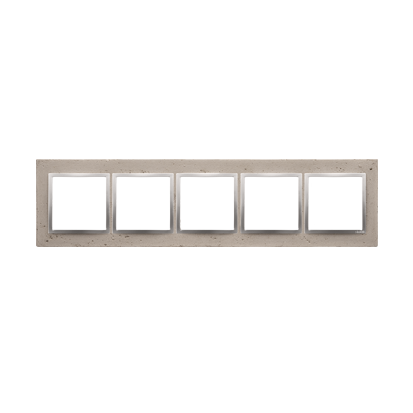 Simon 54 Premium Butti Cementi - beton Ramka 5-krotna Nature DRN5/92