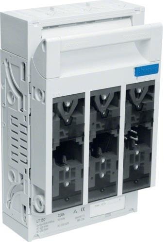 Rozłącznik bezpiecznikowy NH1 250 A, szyny Cu 40 mm, zasilanie/odpływ śruba M10 LT152 Hager