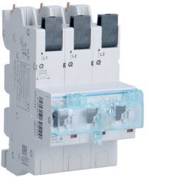 Wyłącznik selektywny SLS, 3P Cs 25A, szyny 40mm-12x5/10mm HTS325C Hager