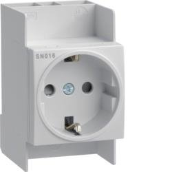 Gniazdo 10/16A, 250V, do rozdzielni I kl. izol. SN016 Hager