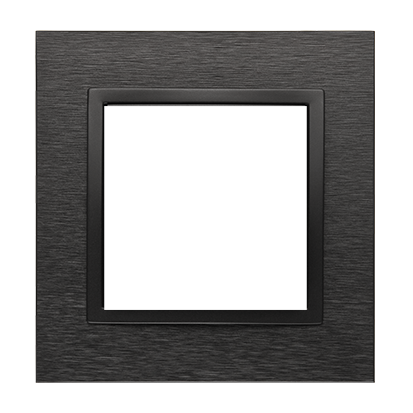 Ramka 1- krotna metalowa inox dark IP20/IP44 Simon 54 Nature DRN1/83