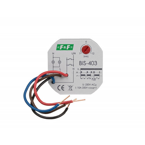 Przekaźnik bistabilny z wyłącznikiem czasowym 230V BIS-403 F&F