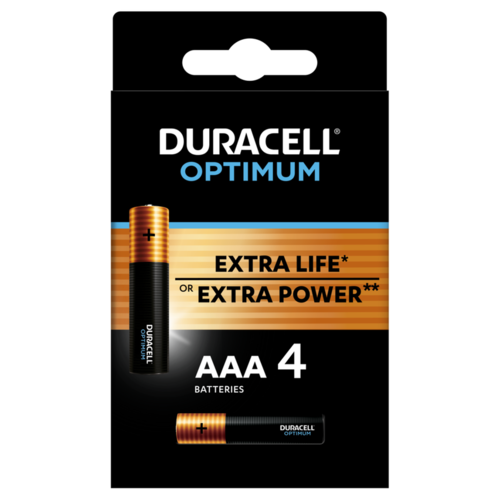 Bateria alkaliczna OPTIMUM AAA LR3 DURACELL blister 4szt