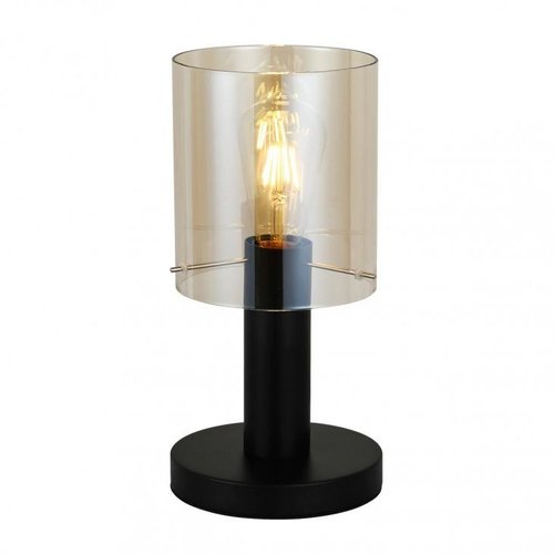 Lampka stołowa Sardo E27 40W bursztynowy TB-5581-1-BK+AMB