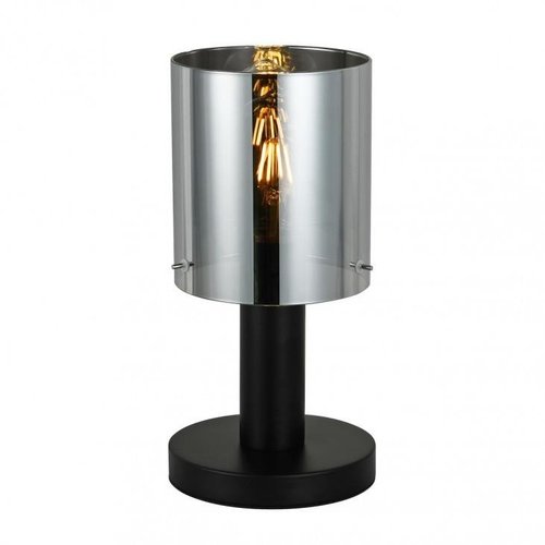 Lampka stołowa Sardo E27 40W czarny, dymiony TB-5581-1-BK+SG