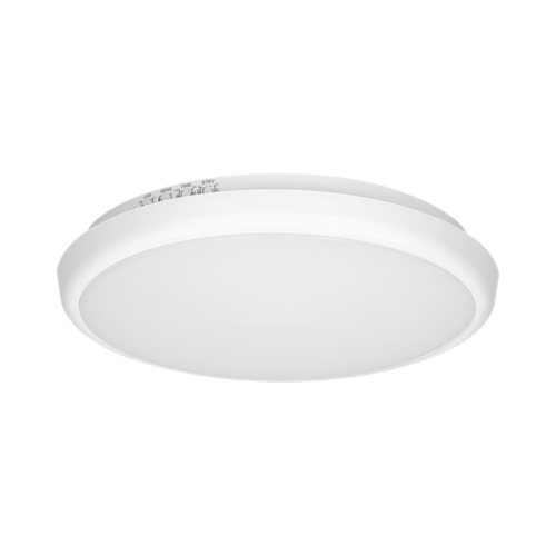 CERS LED 16W, plafon z mikrofalowym czujnikiem ruchu, 1300lm, IP65, 4000K, poliwęglan mleczny, biały, funkcja przyciemnienia