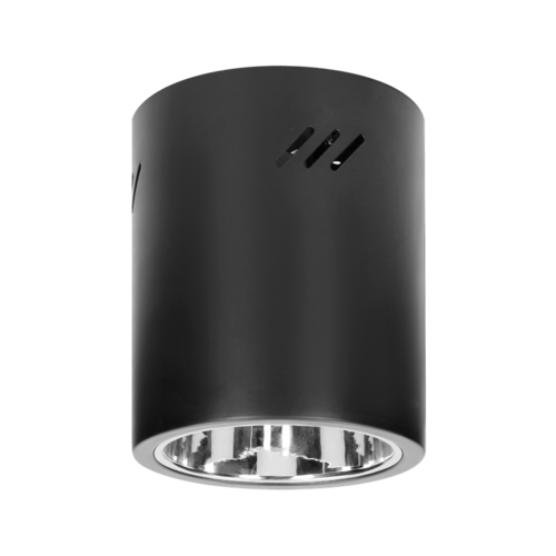 KORIN 16, oprawa typu downlight, 60W, E27, stal, czarna