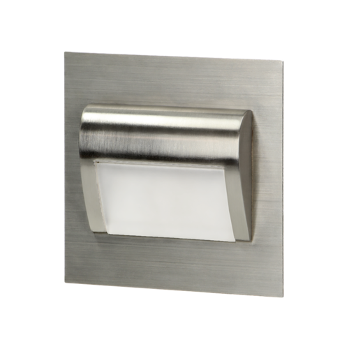 DRACO LED NEW 1,5W, oprawa schodowa podtynkowa, 12VDC, 30lm, 3000K, satyna, innowacyjny sposób montażu