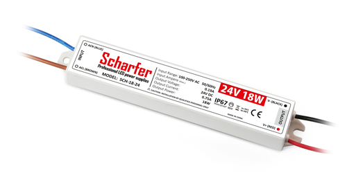 Zasilacz hermetyczny 18W 24V IP67 0.75A uniwersalny Scharfer SCH-18-24
