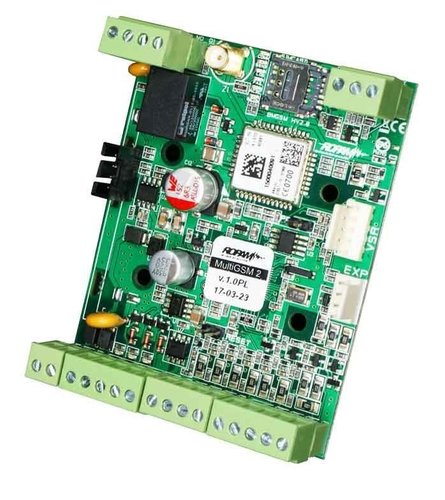 Moduł komunikacyjny GSM,  12VDC, TELx1000, , BIx8/AIx2, BOx4,  SMS/CALL/E-MAIL, TEMPx1, PCB