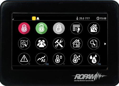 Panel dotykowy, 4,3” TFT LCD, dotyk rezystancyjny, montaż na płaskim podłożu, kolor czarny