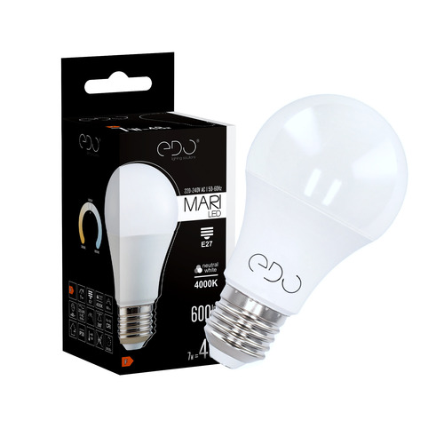 Żarówka MARI LED E27 7W 4000K neutralna NW 600lm EDO777585 <span class="keyword" >EDO Solutions</span>