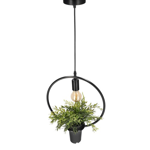 Lampa wisząca z doniczką, MEA, roślina, koło, IP20, E27, EDO777544 <span class="keyword" >EDO Solutions</span>