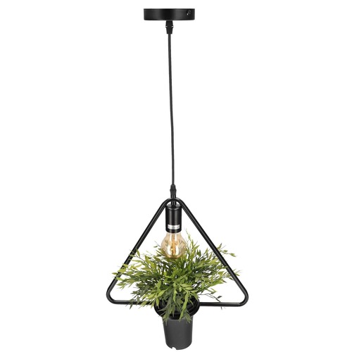 Lampa wisząca z doniczką, MEA, roślina, trójkąt, IP20, E27, EDO777545 <span class="keyword" >EDO Solutions</span>