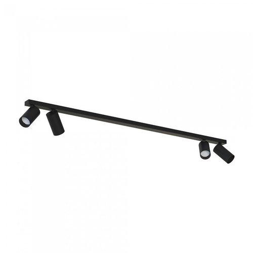 Listwa sufitowa natynkowa  MONO IV BLACK  4xGU10 Czarna IP20 220-230V 10W