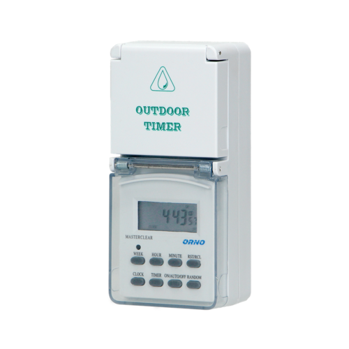 Elektroniczny programator czasowy,Schuko,IP44
