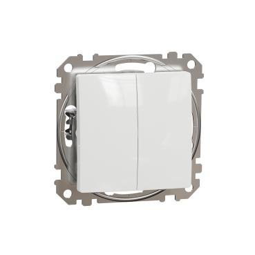 Łącznik podwójny schodowy biały IP20 SDD111108 Sedna Design Schneider Electric