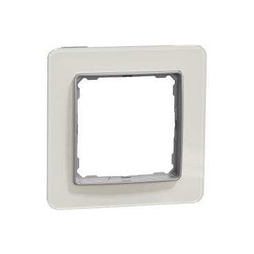 Ramka 1-krotna szkło białe IP20 SDD360801 Sedna Elements Schneider Electric